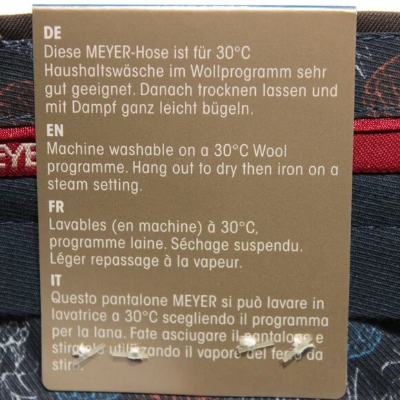 Meyer NWT Dress Pants Size 110 Tall (40 US) Bonn In Brown Wool Blend